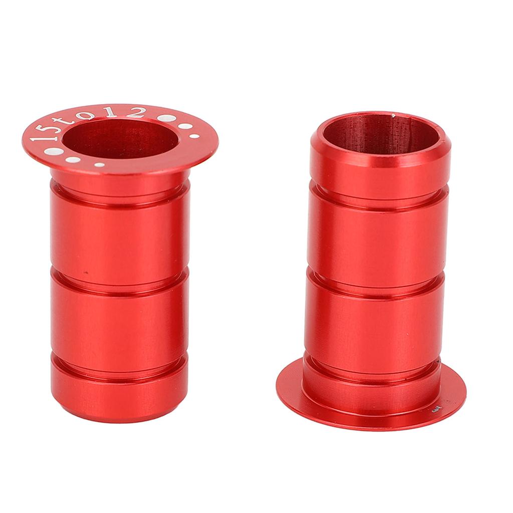 Mountain Road Cycle Hub Thru Axle Adapter 15MM to 12MM Front Thru Axle Adapter Aluminum Alloy