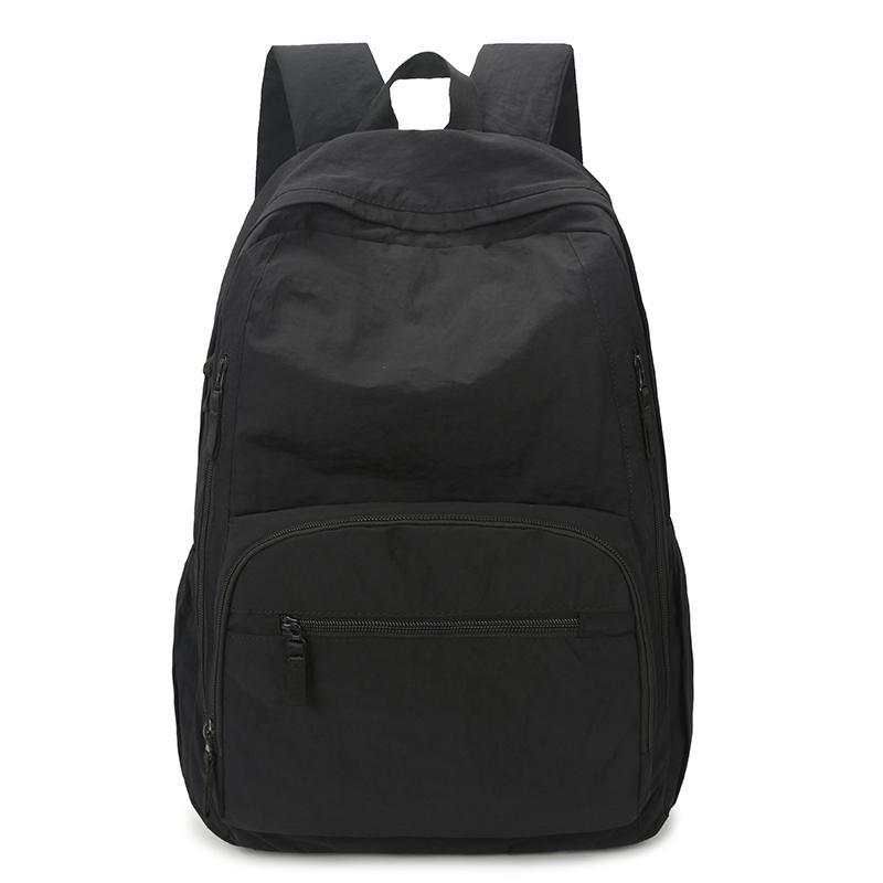 Schoolbag College Student Backpack Women's Lightweight Simple Women's Travel Bag Short Business Trip Versatile Backpack Oxford Cloth Computer Bag