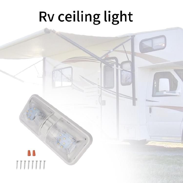 Marine Interior Lighting Ceiling Double Dome Light Replacement 2835SMD Dome Light for Marine Trailer 12V LED Light