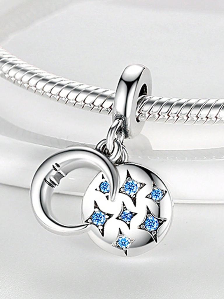 Charms Plata Stars And Moon Beads Charm Copper Plated Fit Charms Copperoriginal Bracelet For Jewelry Making Diy Charm