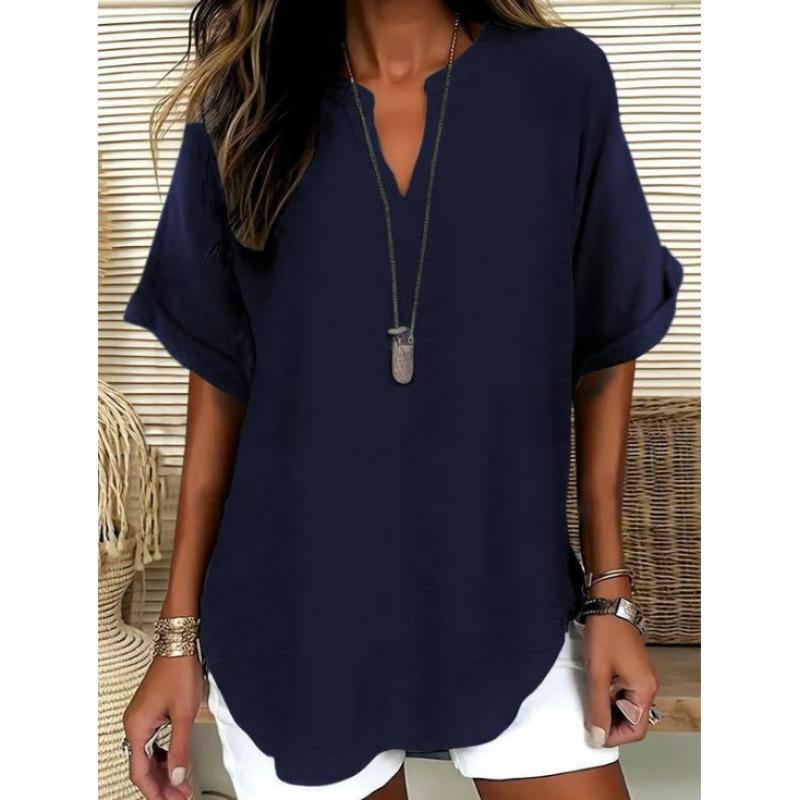 1116 Spring Hot Sale Fashion Carnival Printed Popular Women's V-Neck Short Sleeve T-Shirt European