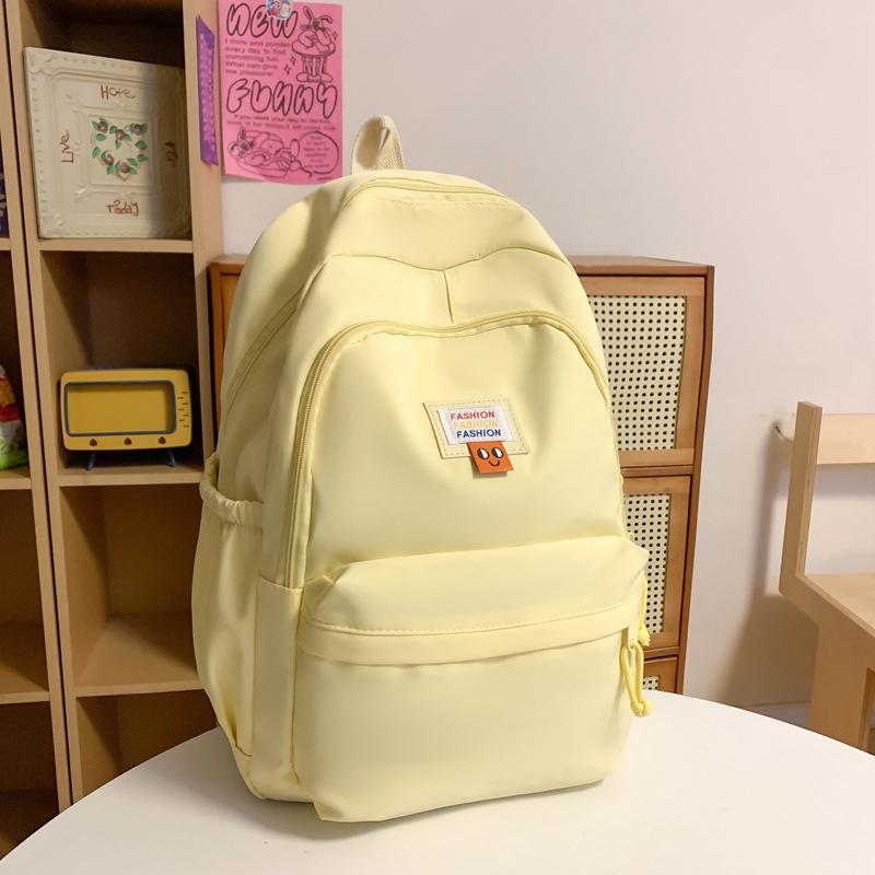 

Повседневный рюкзак японский инс старшеклассник ученик средней школы школьный портфель женский студент колледжа юношеское ощущение большая вместимость однотонный рюкзак жёлтый