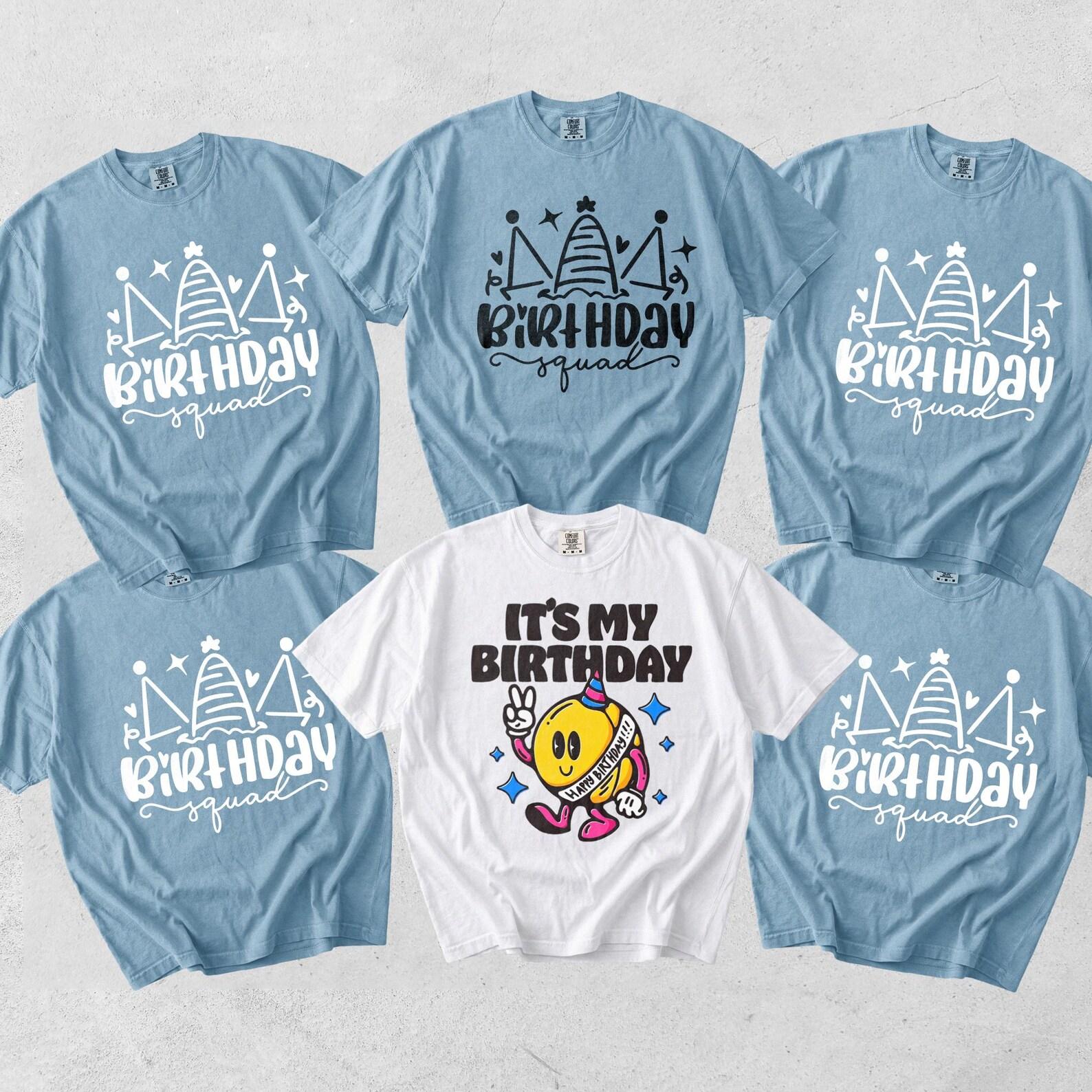 Birthday Squad Matching Shirts, Group Party Tees, It s My Birthday Outfit M