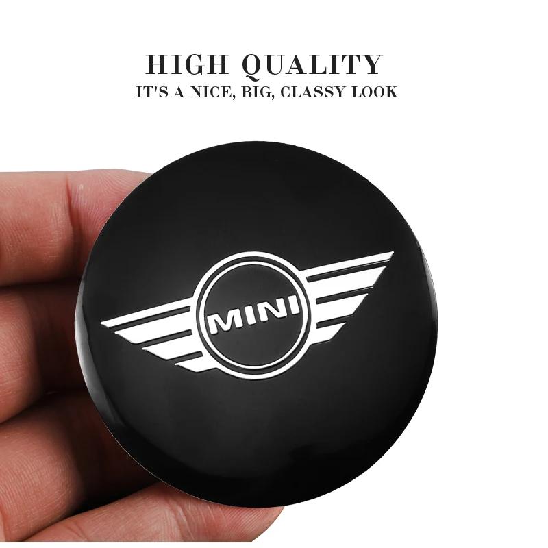 hrlcu10 4Pcs Car Wheel Hub Center Cover Badge Decorative Stickers For BMW Mini Works Cooper F54 F55 F56 F57 F60 R50 R52 R53 R55 R56 R57