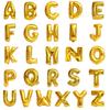 Elegant Gold Silver 16" Foil Letter Number Balloons For Birthday Party Decor