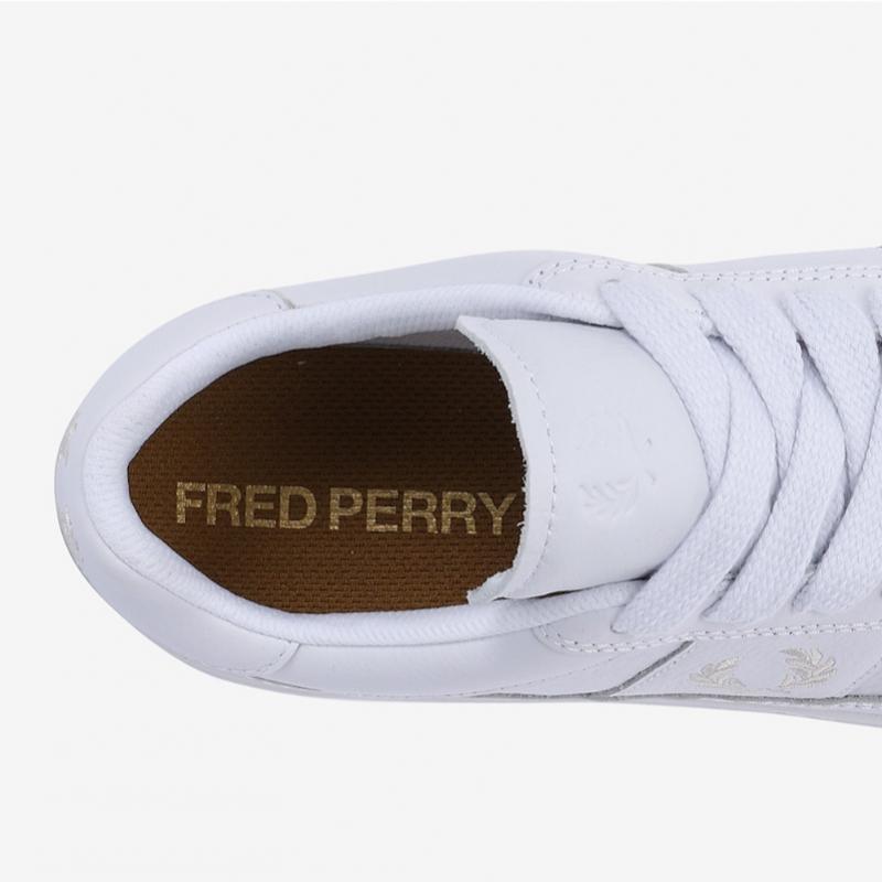 Fred Perry Men Textured Leather Sneakers B440 Sfpm2417329 T33