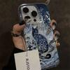 Blue Totem Cat Design Feather Texture Phone Case for Huawei Honor 400 200 X6a X8b X7a X9a X7b X8a X9 Smart Plus Lite Pro 4G 5G