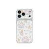 Cute Flower Rabbit Pattern Lambskin Anti Fall Protective Phone Case For Apple Iphone