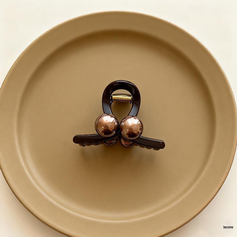 2025 High-End Pearl Claw Clip: Small Shark Clip for Women's Updo Hair Accessories