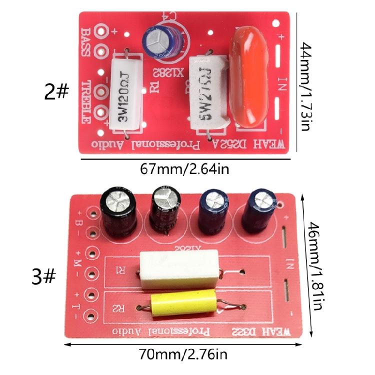Audio Speaker Frequency Divider Filter Treble Bass 2/3 Way Crossover Speaker DIY
