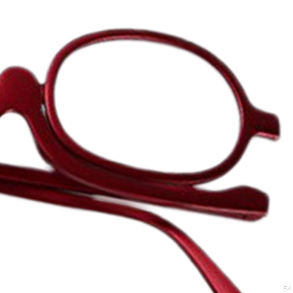 Single Lens Makeup Reading Glasses 180 Degree Rotating Optical Eyewear