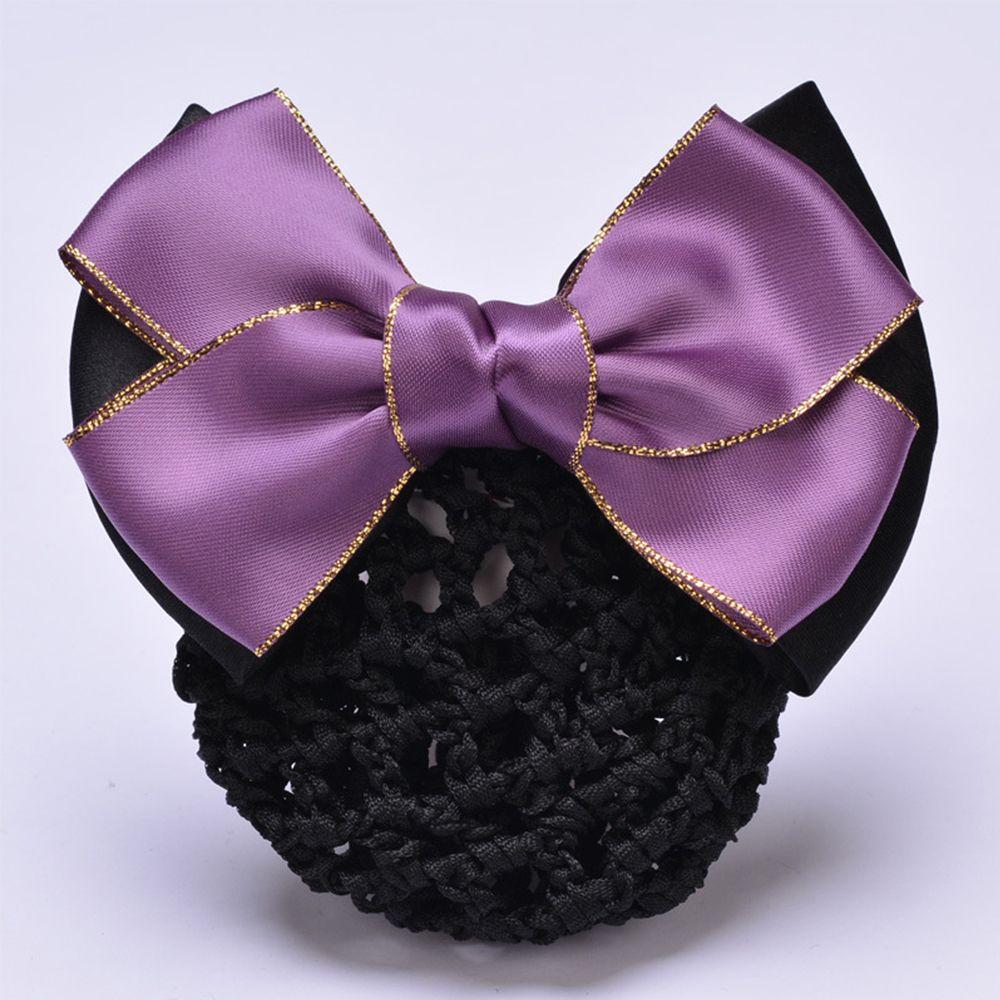 Ladies Hotel Ladies Headwear Professional Barrette Hair Clip Hairgrips Snood Bow Hair Net