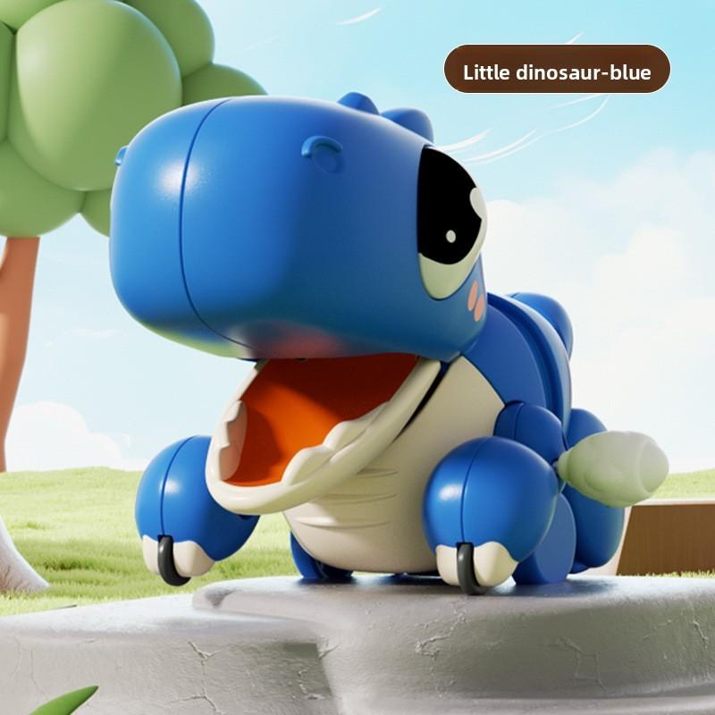 Dinosaur Crawl Toy With Chain Mechanism For Baby Development And Early Learning