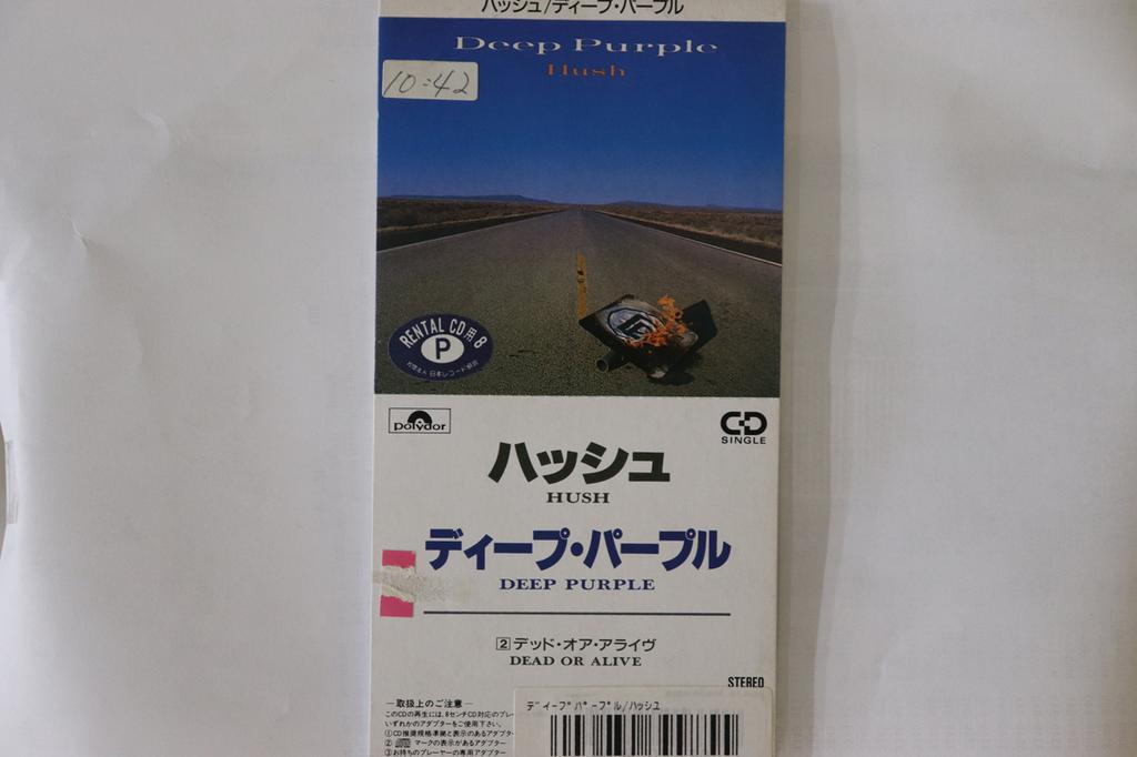 CD DEEP PURPLE - Hush / Dead Or Alive (Live Version) P10P30015 POLYDOR 1988 Japan Rock Used