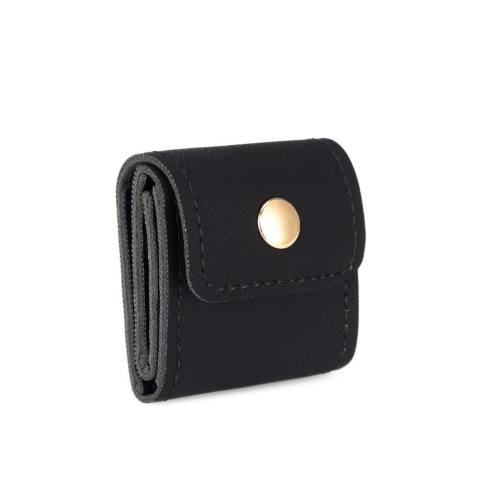 

Simple Jewelry Storage Bag Flip Cover Storage Case New Jewelry Display Pouch Travel Black2