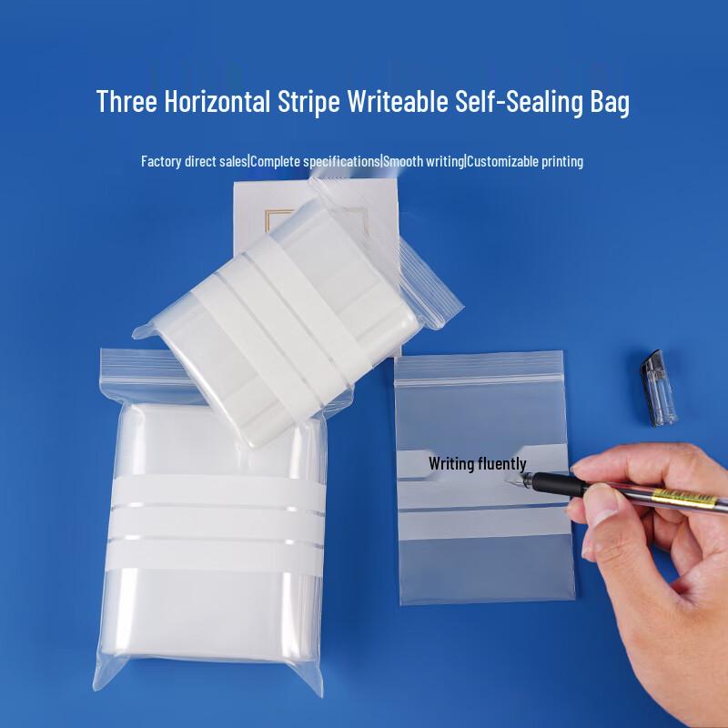 Pungi de probă auto-sigilante pe care se poate scrie (Pachet de 100)