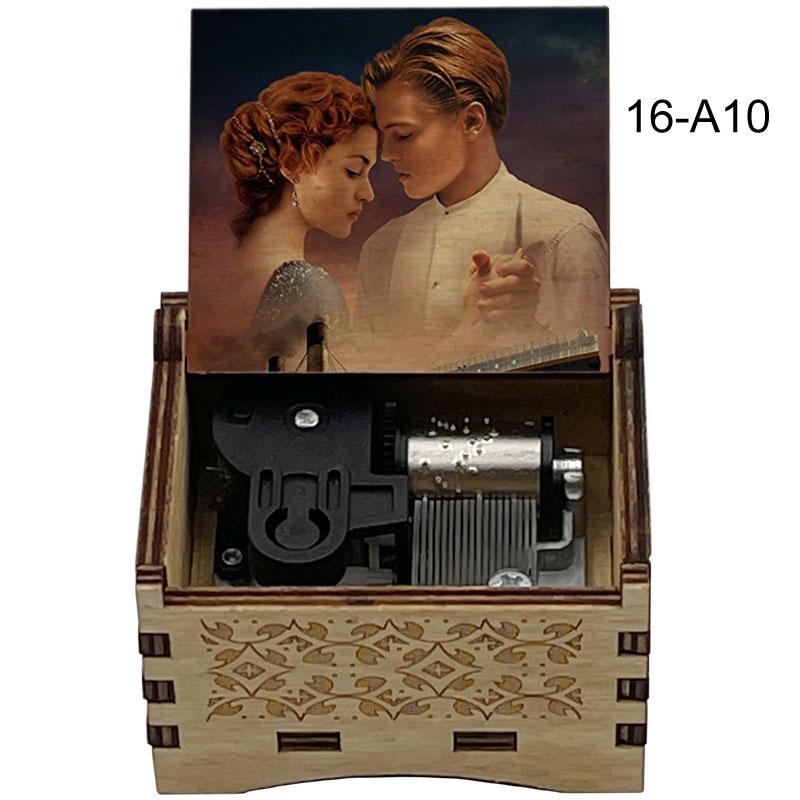 Titanic Classic Love Romantic Movie My Heart Will Go On Wooden Music Box 18 Note Melody Couple Girlfriend Anniversary Gift 3