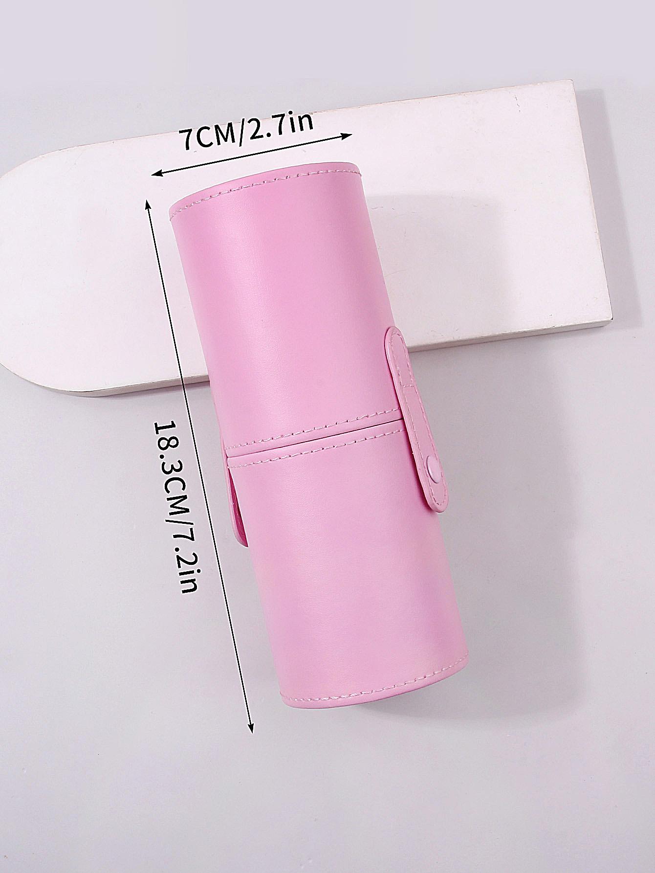 

Large capacity PU makeup tool storage box Home advanced dressing table skin care products storage bucket pen holder