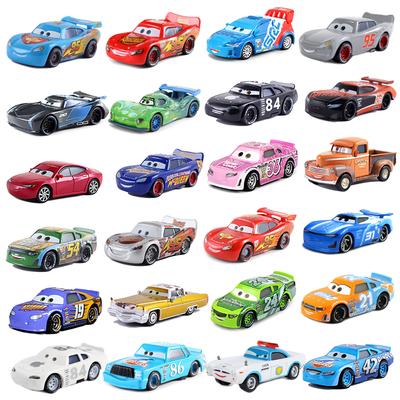Disney Pixar Cars Lightning McQueen Jackson Storm Carla Veloso Alloy 1:55 Diecast Car Models Children's Toy Gift