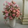 Vintage Styles Rose BouquetRose Flower Props Beautifully Crafted Fakes Flower Ornament Realistic Flower for Indoor Decor