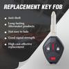 Head Key Fob Keyless Entry Remote Replacement for Mitsubishi Outlander 2007-2016 for I-MeiV 2011-2014(FCC:OUCG8D-625M-A P/N:6370A148) 3 Buttons
