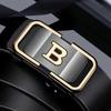 Men's Automatic Buckle Leather Belt - Versatile Business Casual Accessory