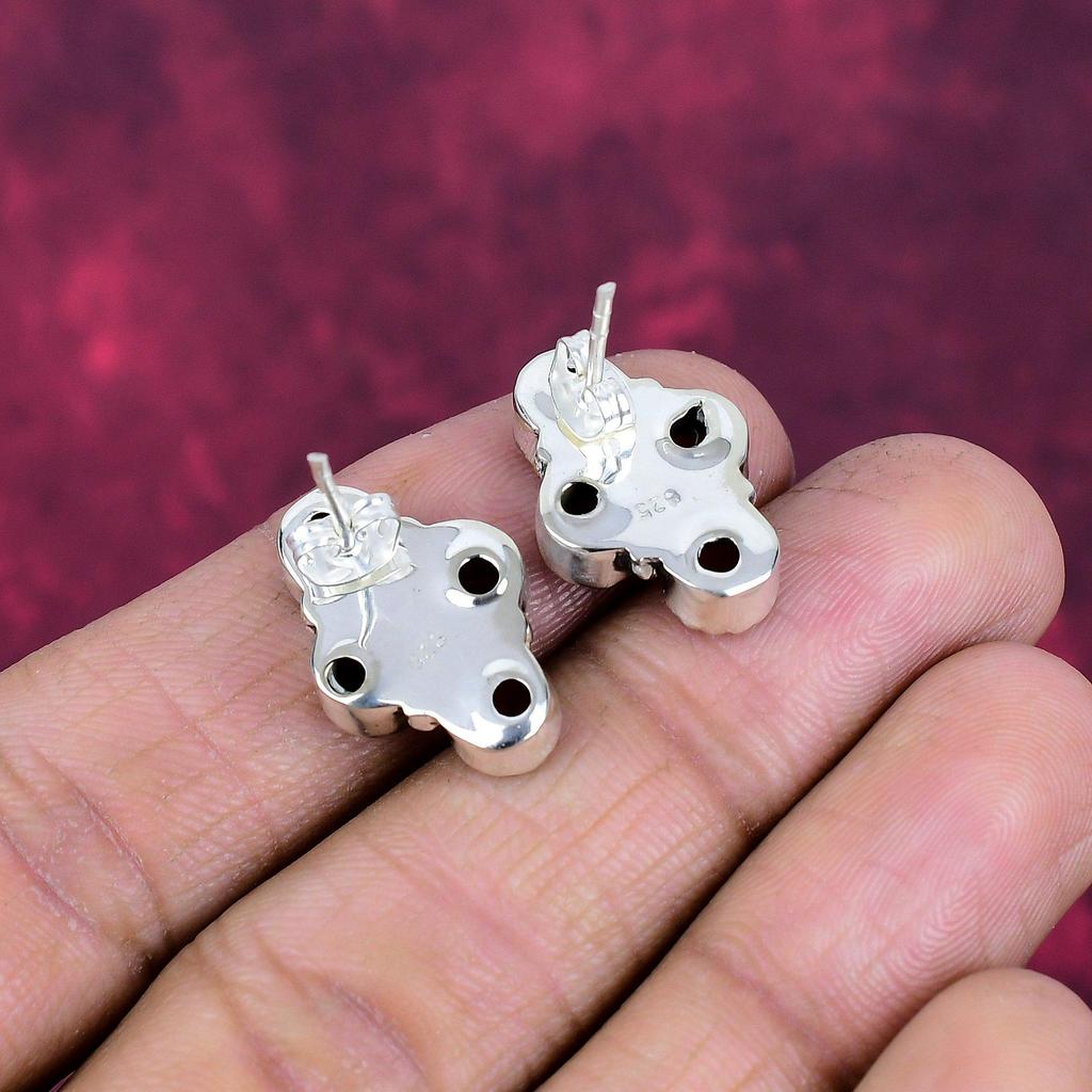 Red Garnet Jewelry, 925 Solid Sterling Silver Earrings, Handmade Gemstone Jewelry Earrings For Memorial Day