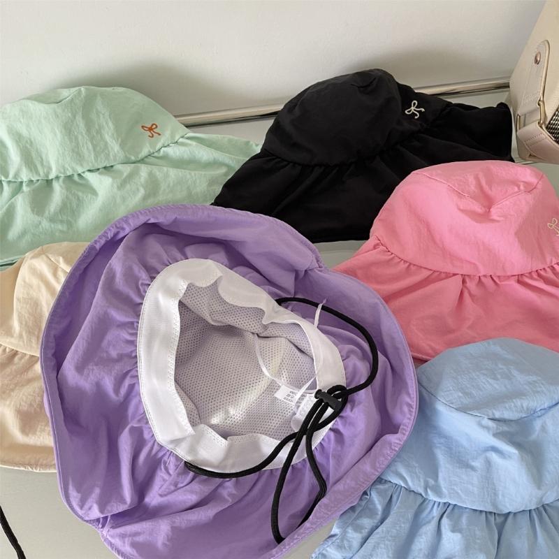 UV Protective Fishing Hat for Women Bowknot Sun Hat Quick Drying Sport Hat Breathable Outdoor Hiking Hat Climbing Hat