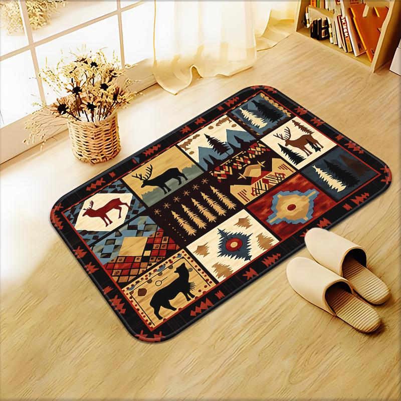 Bohemian Pony Print Rug Animal Pattern Non-Slip Carpet for Living Room Kids Bedroom Modern Home decorations Mat Baby Play Mat