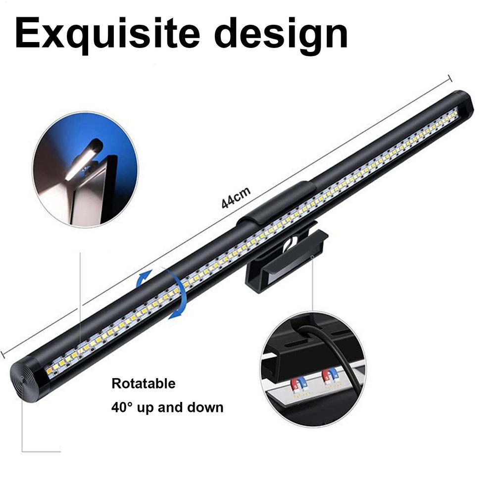 

Свет для монитора 3 цвета регулируемая лампа антибликовый экран светодиодный свет для монитора для стола общежития офиса колледжа верстака дома кабинки