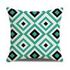 Daily Household Products Classic Simple Geometric Pillowcase Linen Office Cushion Waist Pillowcase