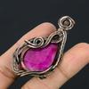 Ruby Pendant Gemstone Jewelry, 999 Copper Wire Wrapped Handmade Pendant, Latest Design Jewelry