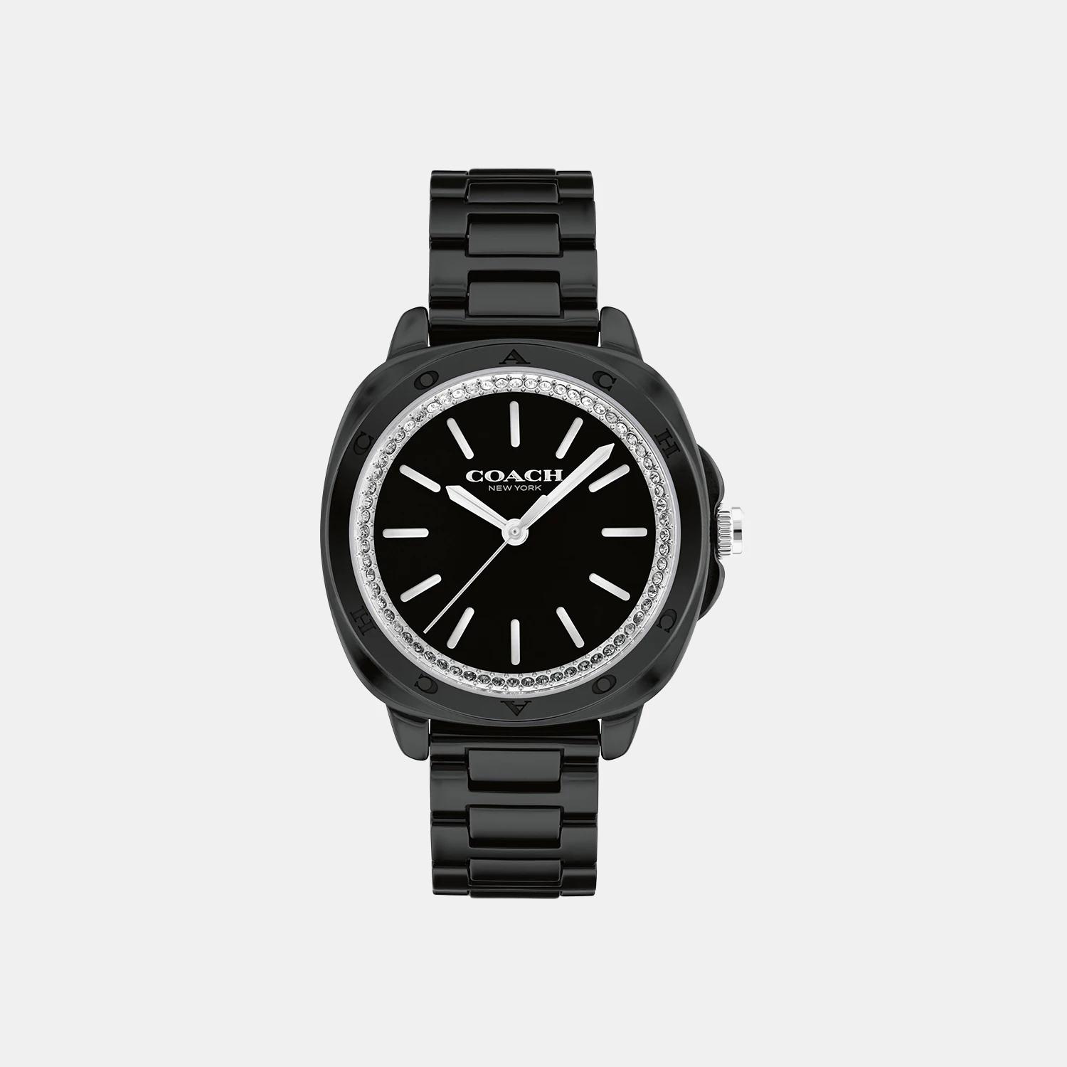 

Coach Kitt Black Ceramic Case and Bracelet 34mm Watch- 14504406 чорний