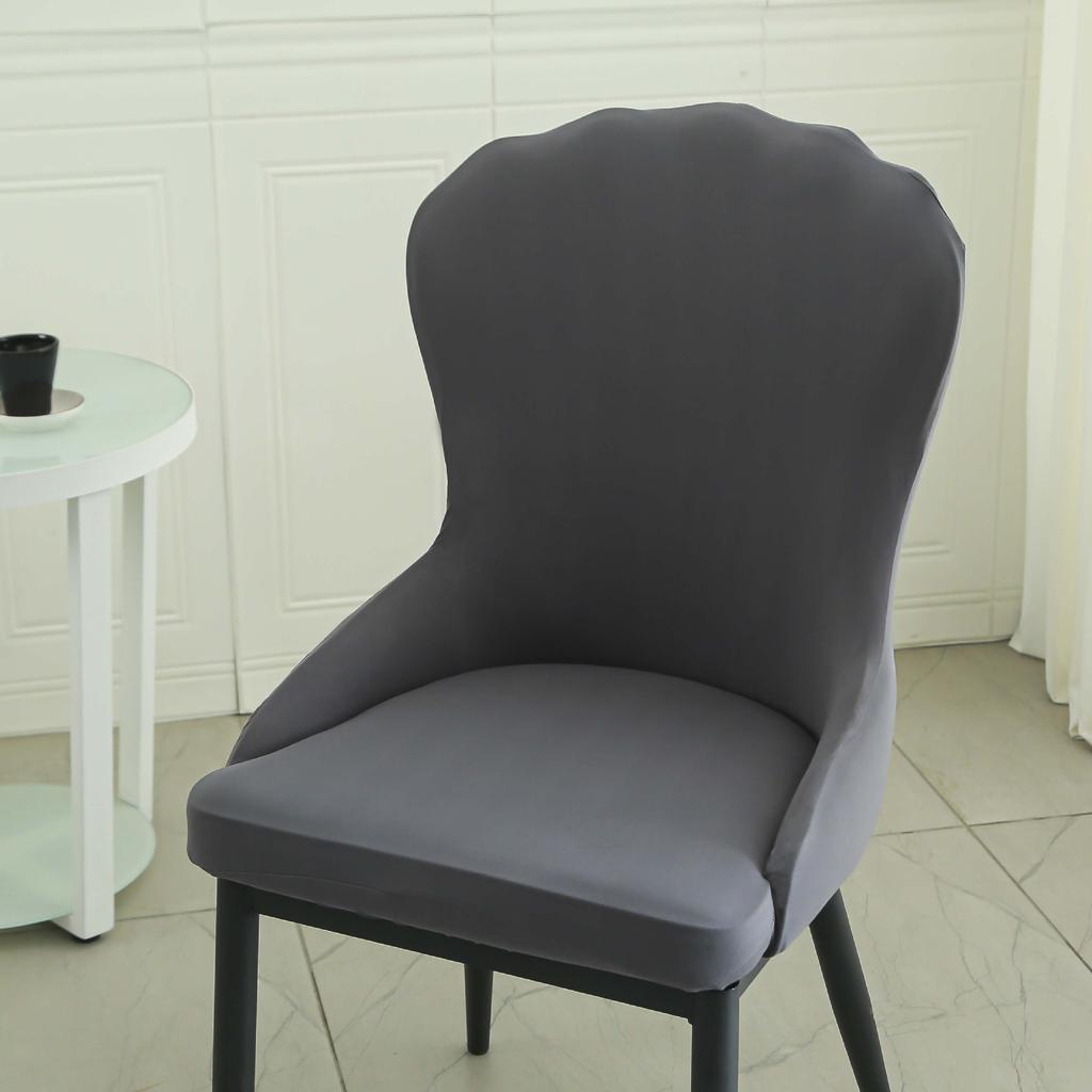 Household Chair Cover Use Modern Simple Lightweight Luxury Backrest Chair Cover Nordic Casual Cream Style Hotel Restaurant Solid Wood Chair Cover