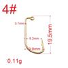 50pcs 90 Degree DIY Aji Head Hook Rock Mini Fishing Hooks 32891 Finesse For Soft Worm Lure Double Barbs