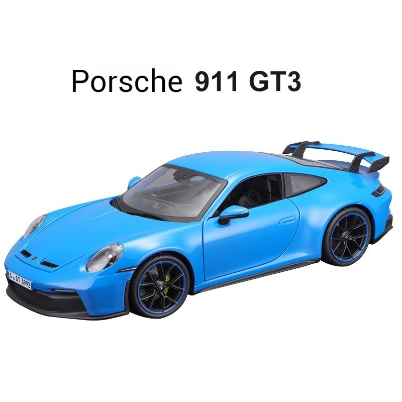 

Майсто 1:18 2022 Porsche 911 Gt3 Красный литой сплав модель автомобиля коллекция статический орнамент мужской силовой контроль игрушка подарок