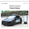 1/24 Metal Die-cast Tesla Armored Police Car Model Simulation Sound and Light Door Can Open Children's Toys Ornaments Birthday Gift