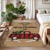 Christmas Printed Square Area Rug Soft Non Slip Floor Carpet For Bedroom Holiday Gift