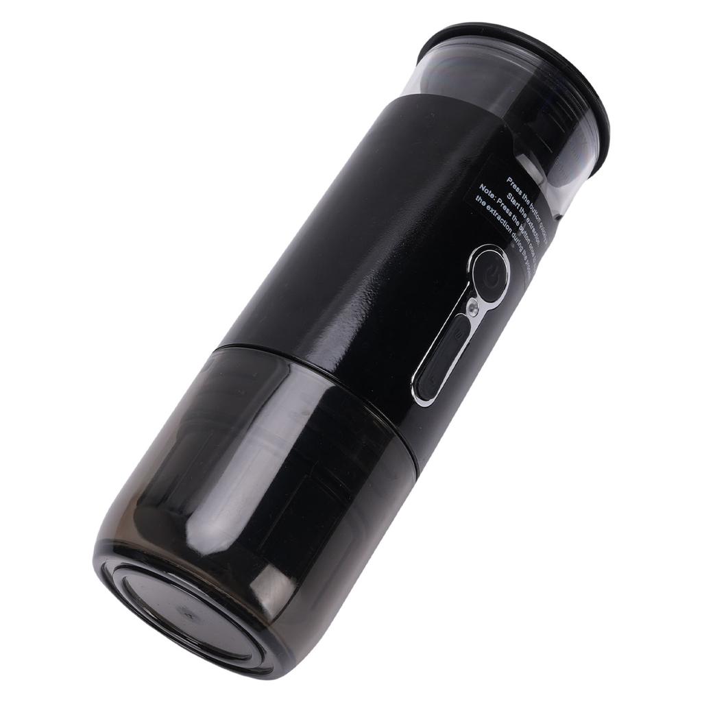 Travel Coffee Maker for Camping Car Coffee Maker Cordless Heating Automatic Coffee Machine Compatible with Ground Coffee Capsule for Hiking Office
