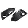 1 Pair Fog Lights Trim Bezel Cover 71108TGGA30 Gloss Black Fog Lamp Trim Grille Cover for Civic Si Coupe Hatchback