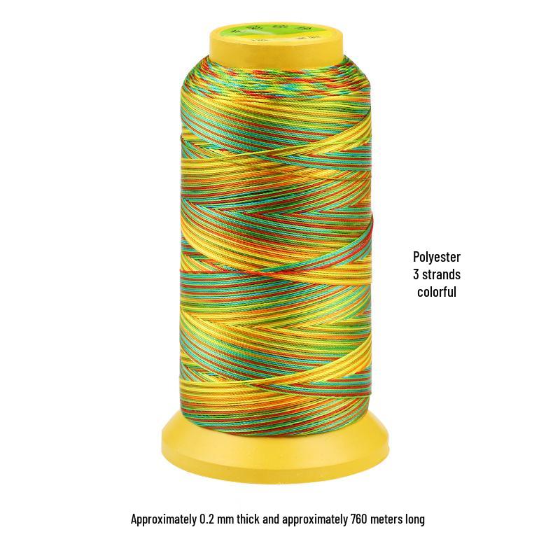 Colored Polyester Thread for DIY Beading and Weaving