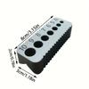 Heavy-Duty Plastic Drill Guide with Numbered 4-10mm Scale & Guides - Precision Drilling For, Woodworking - Manual Hole Locator