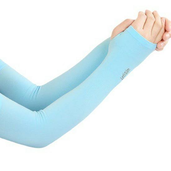 Atmungsaktive Eisseide Sonnenschutz Fingerlose Ärmel, Anti-Pilling, UV-Schutz