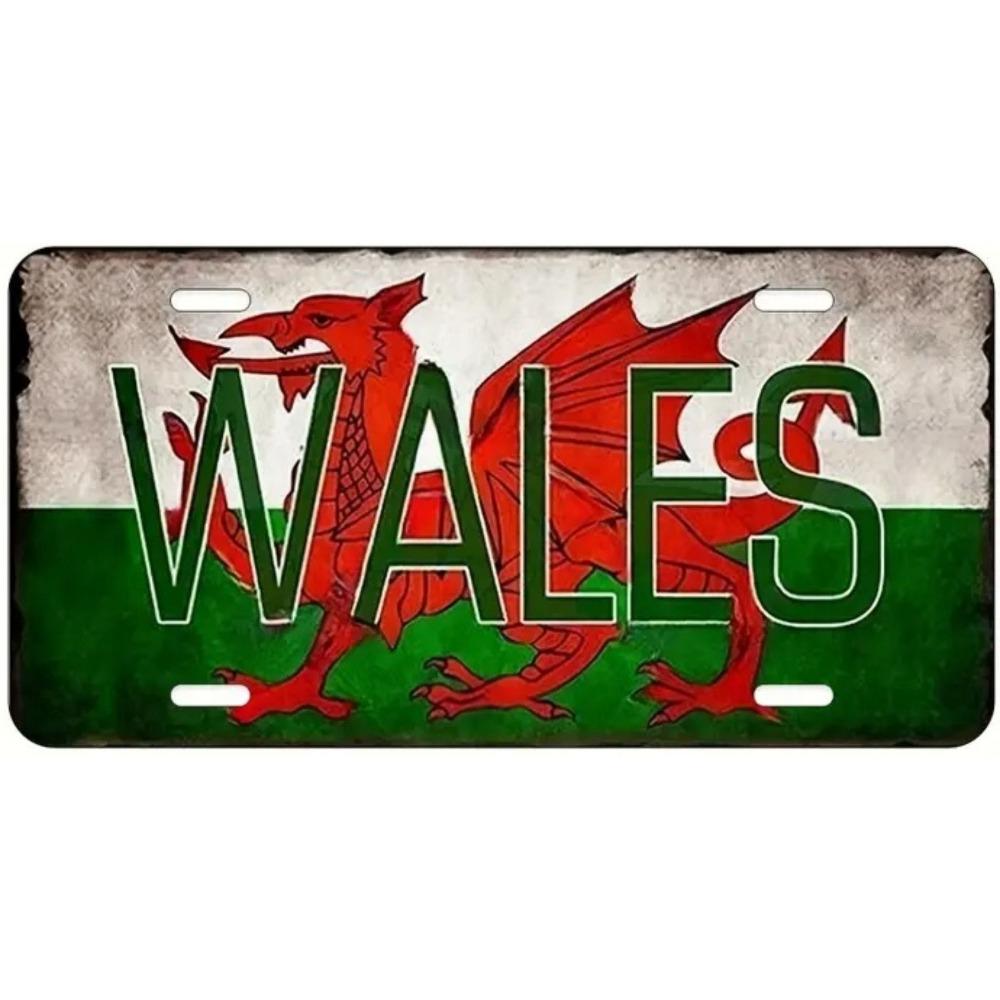 Souvenir Number for the Car , Car Number Plate for Interior Decoration, Metal, 15x30 Cm