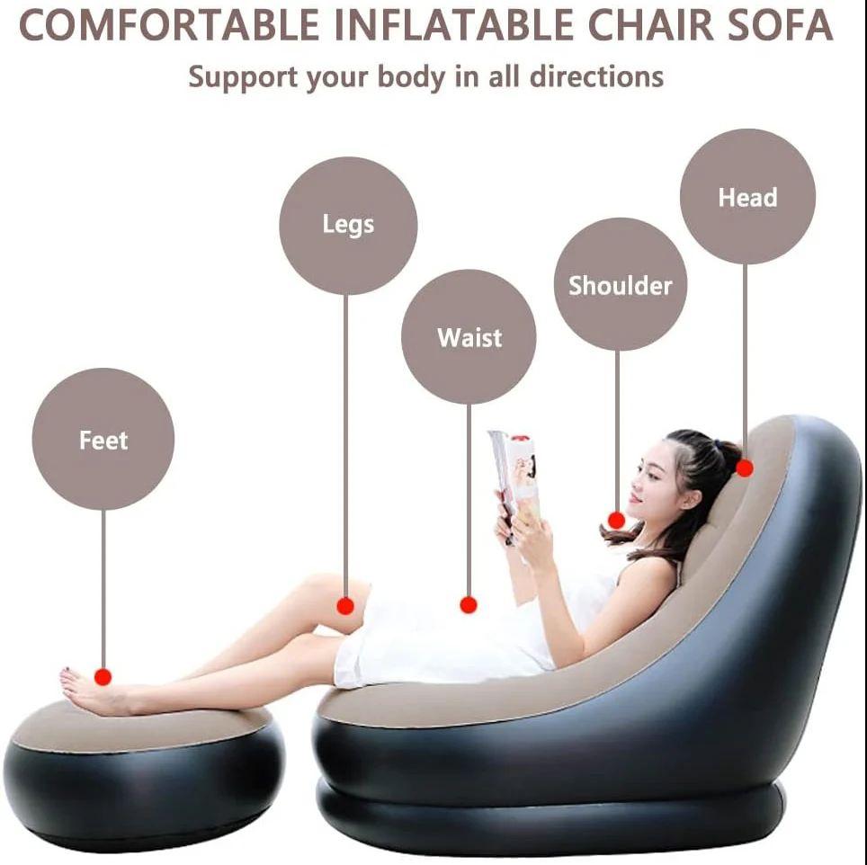 Bean Bag Puff Sofa Tatami Lazy Bean Bag Sofa Cover Chair Without Padding Lounge Chair Living Room High-quality Inflatable Bed
