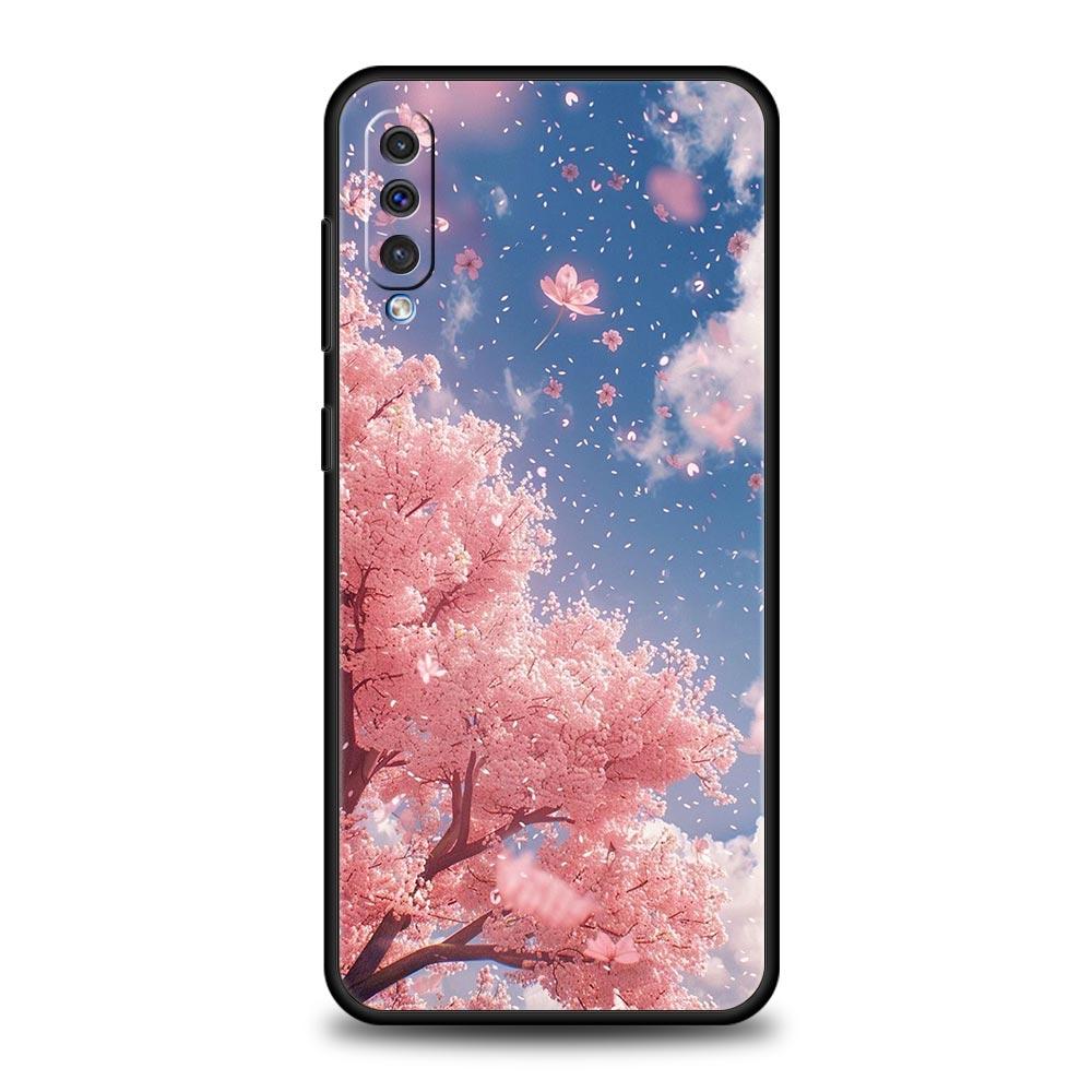 Korean Flower Phone Case for Samsung Galaxy A56 A36 A26 A16 A34 A24 A42 A22 A20 A12 A40 A30 A10 5G Soft TPU Cover Shell Fundas