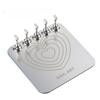Love Nail Support Metal Base Wear Manicure Practice Magnetic Hook Acrylic Colorful Chess Piece Silver