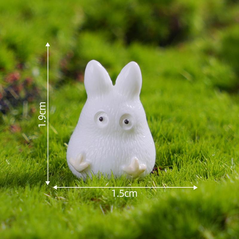 1pcs Kawaii Luminous Animals Car Ornaments for Jewelry Making Findings Resin Fat Rabbit Doll Flatback Diy Garden Home Decor