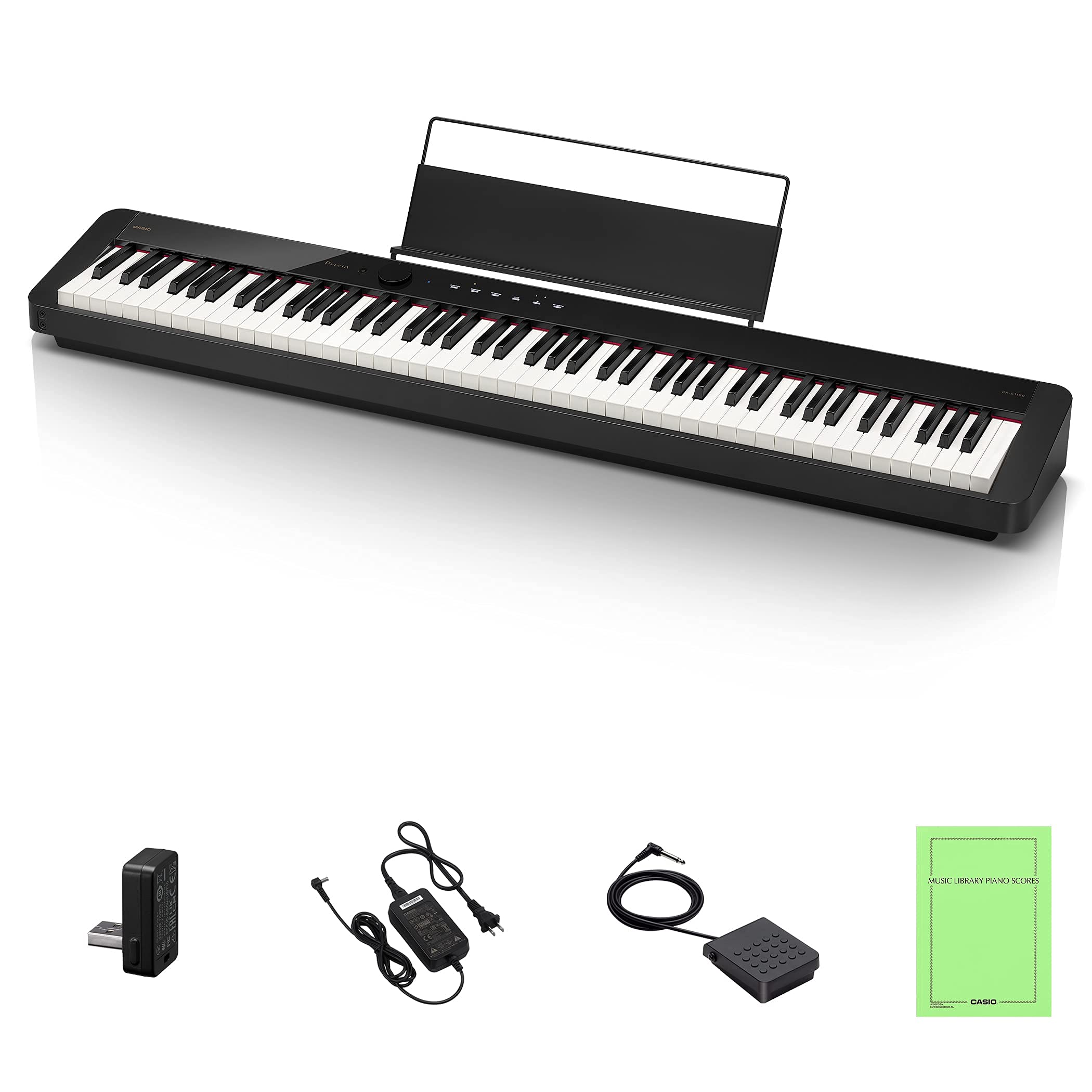 

Casio Electronic Piano Privia PX-S1100BK (Black) 88 Keys Slim Design