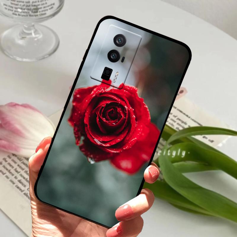 For Xiaomi Poco F5 5G / F5Pro Case Silicone Shockproof Soft TPU Phone Cover for POCO F5 Pro Capas Funda on PocoF5 Luxury Coque